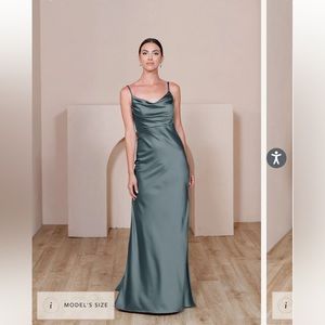 Shop Revelry. Skye dress. Color: Eucalyptus